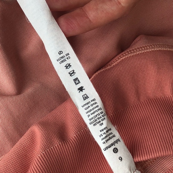 Lululemon Ebb to Train 25” Crop Copper Clay/Angel Wing Tight sz 6 - Picture 11 of 14